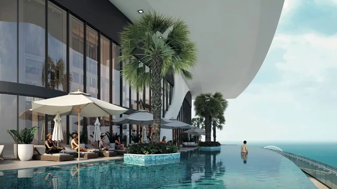 Swimming Pool at Seahaven by Sobha At Dubai Creek Harbour