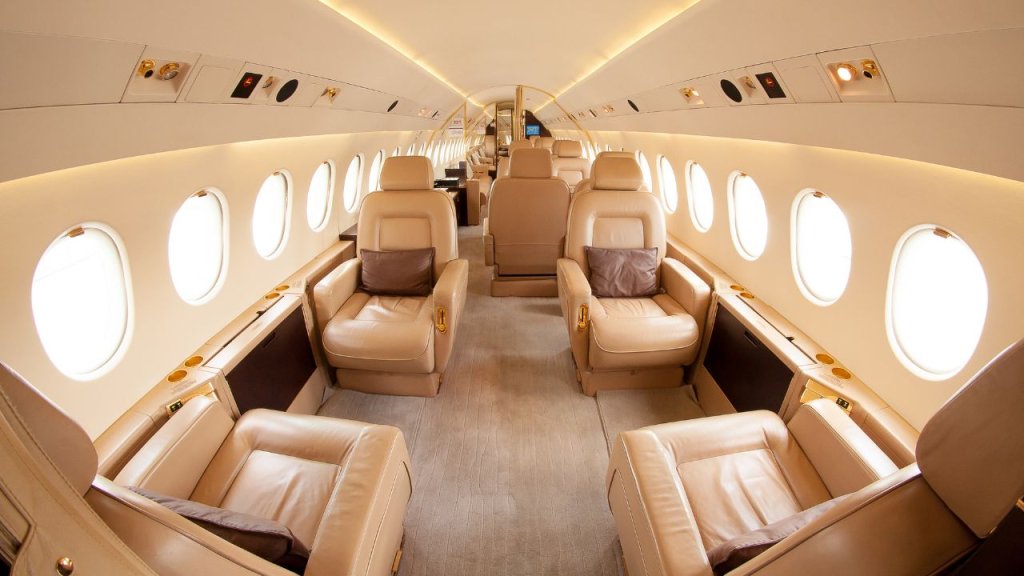 private jet interior 