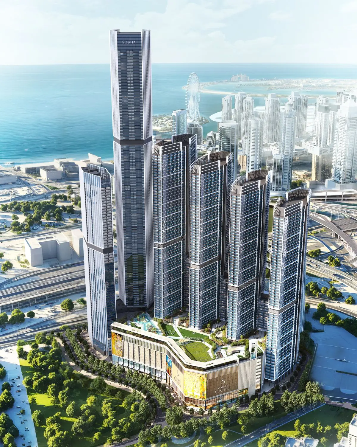 Sobha Central luxury apartments on Sheikh Zayed Road Dubai